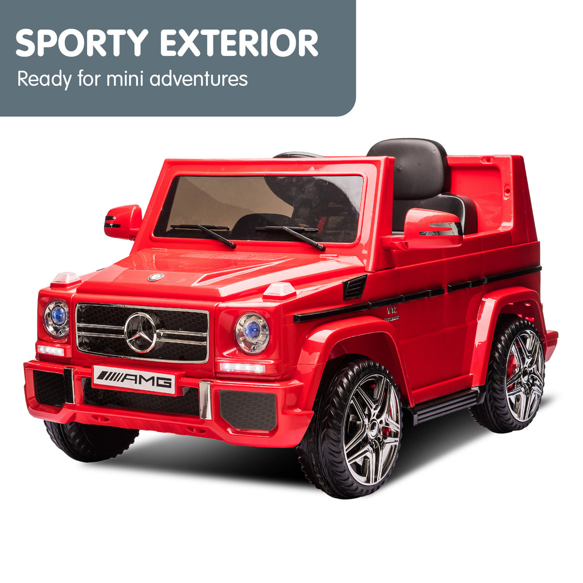 Mercedes Benz AMG G65 Licensed Kids Ride On Electric Car with RC - Red