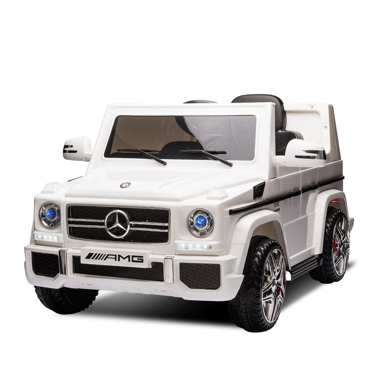 Mercedes Benz AMG G65 Licensed Kids Ride On Electric Car - White