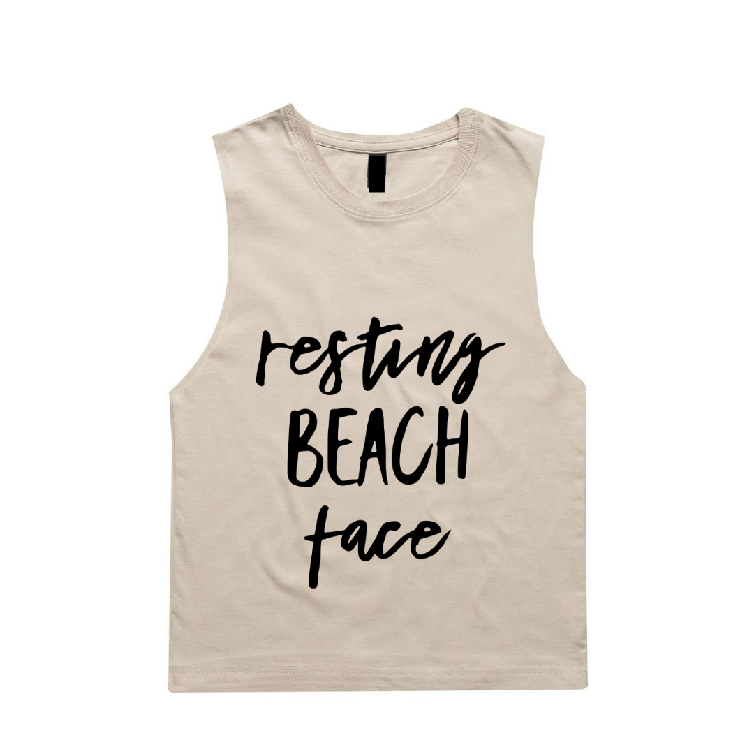 MLW By Design - Resting Beach Face Tank | Various Colours