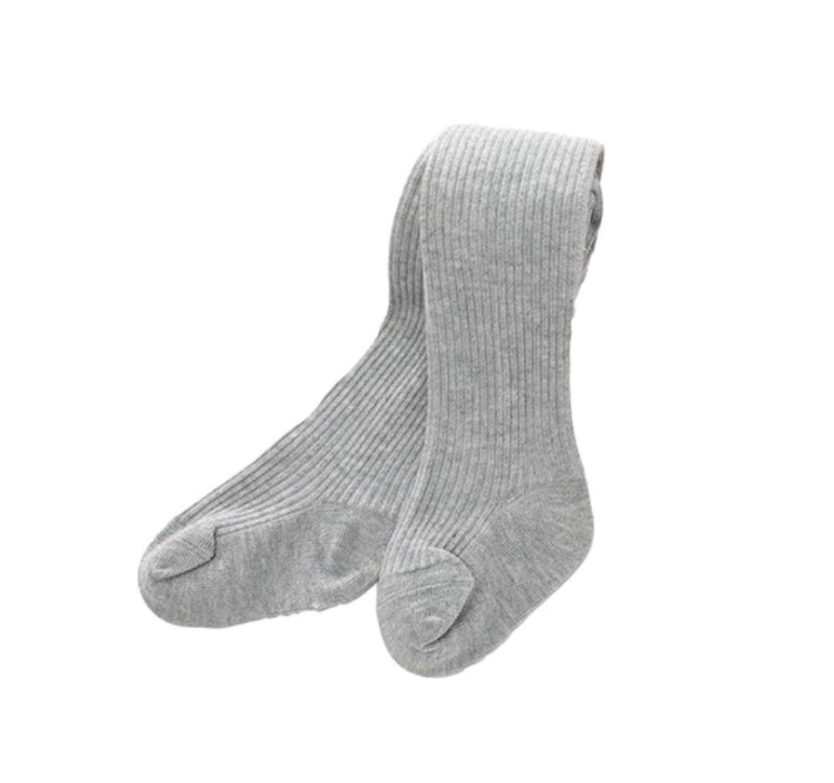 Ribbed Winter Stockings | Grey