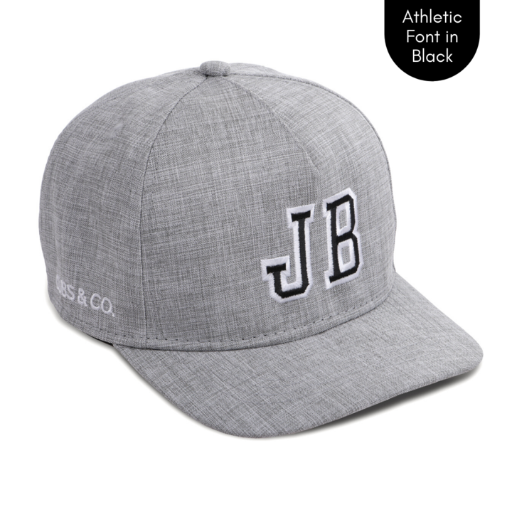 Cubs & Co - PERSONALISED GREY W/ INITIALS | ATHLETIC FONT BLACK
