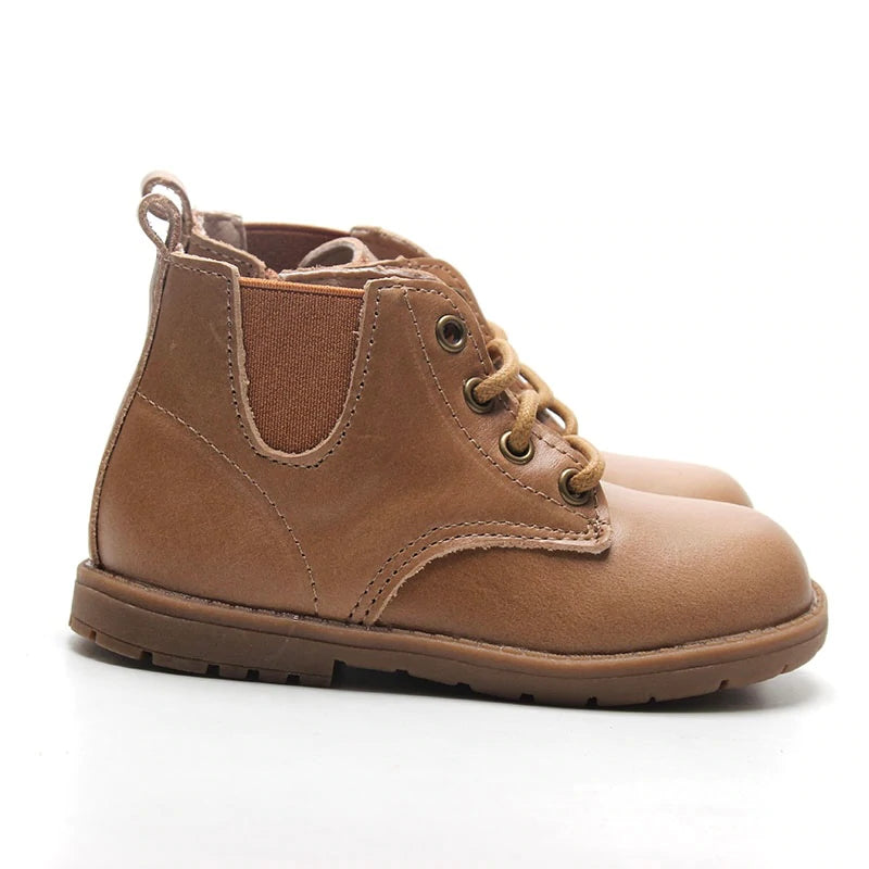 Willow Ko Kids Boots Dark Tan My Little Wardrobe