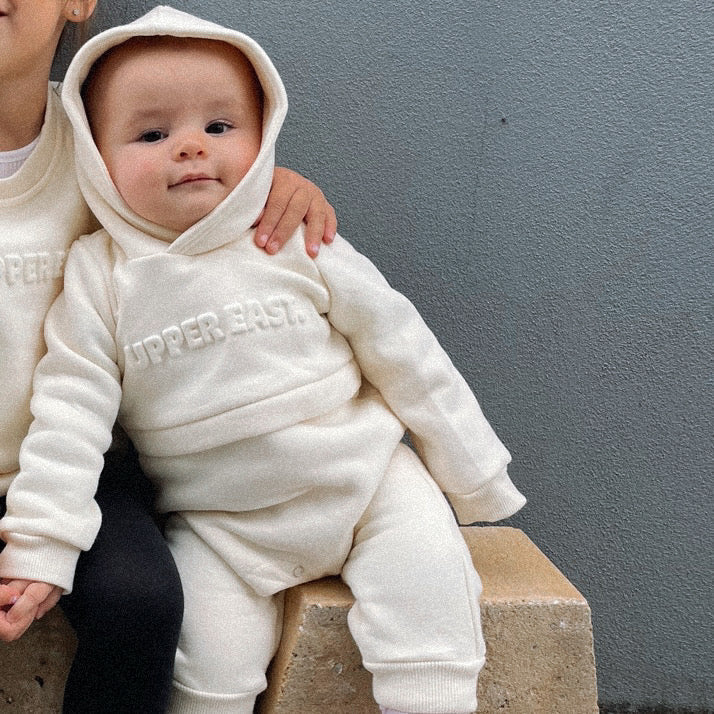 Baby boy sales cream romper