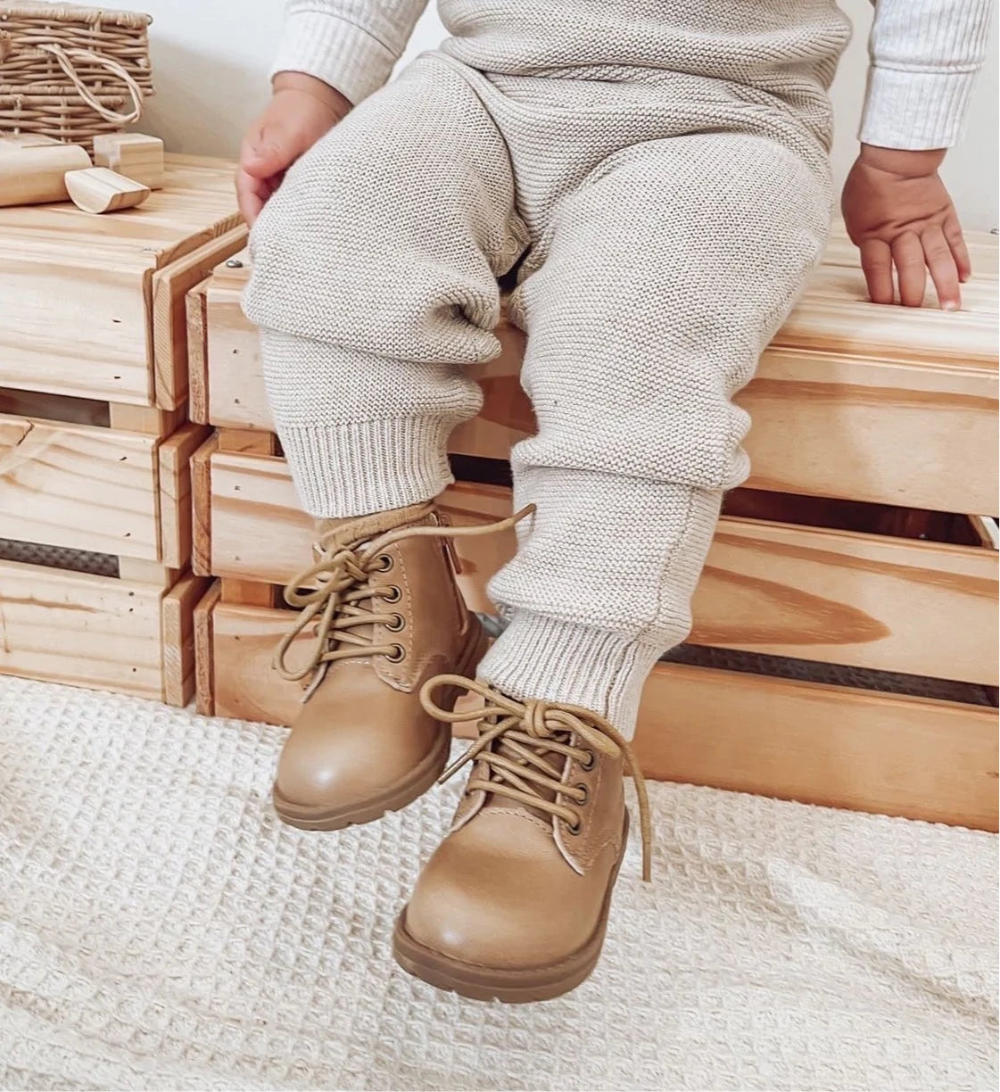 Tan 2025 baby boots