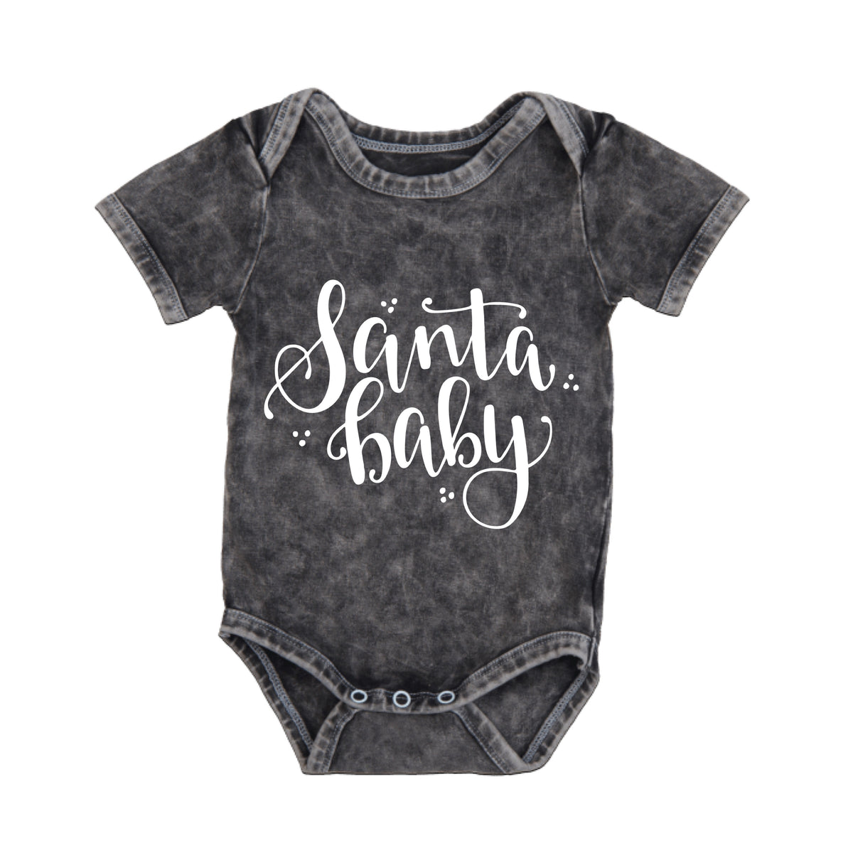 MLW By Design - Santa Baby Stonewash Bodysuit