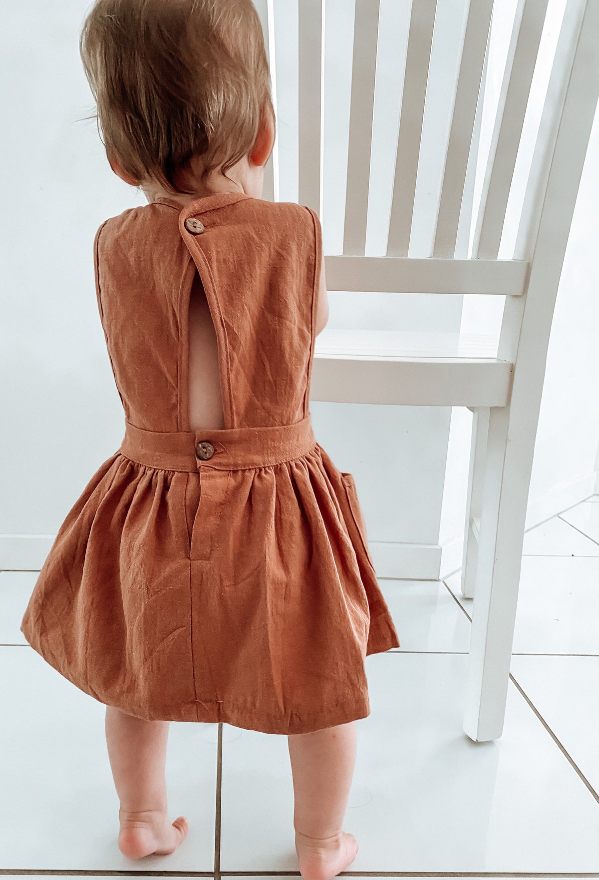 MLW By Design - Indie Linen Dress | Chocolate