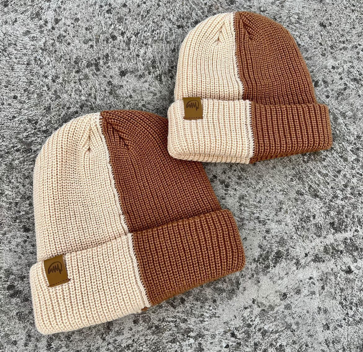Mini Maxwell Tone Knit Beanie Tan/Beige – My Little Wardrobe