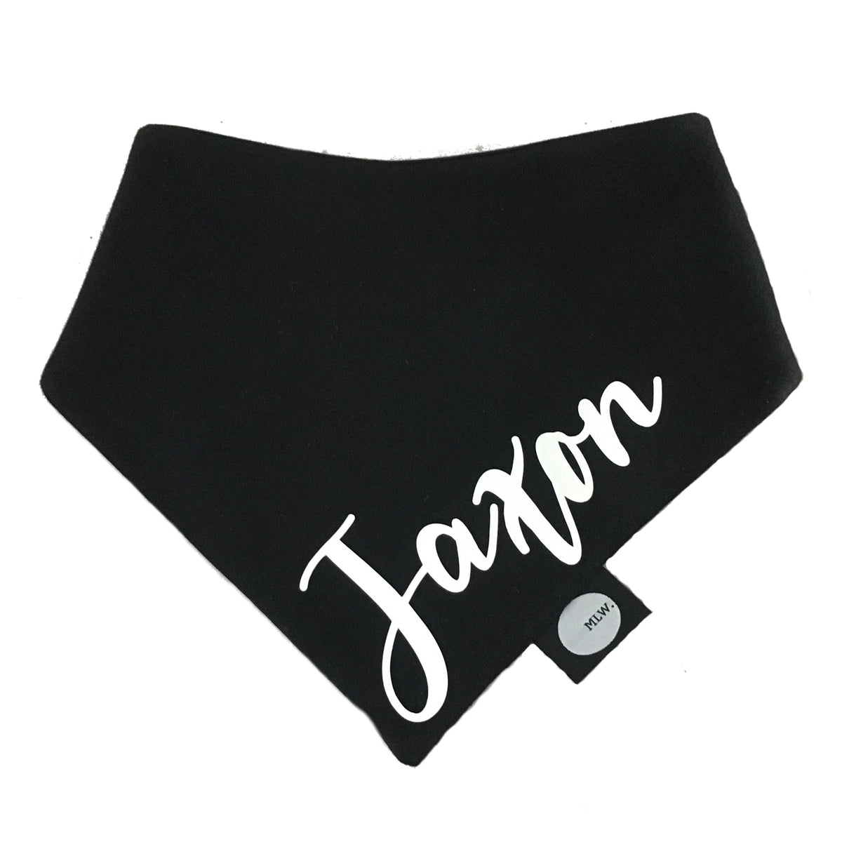 MLW By Design - Personalised Name Bib | Black