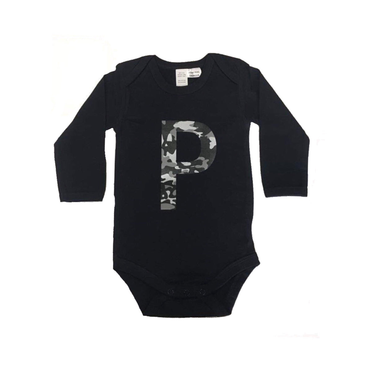 MLW by Design - Camo Initial Bodysuit | Black