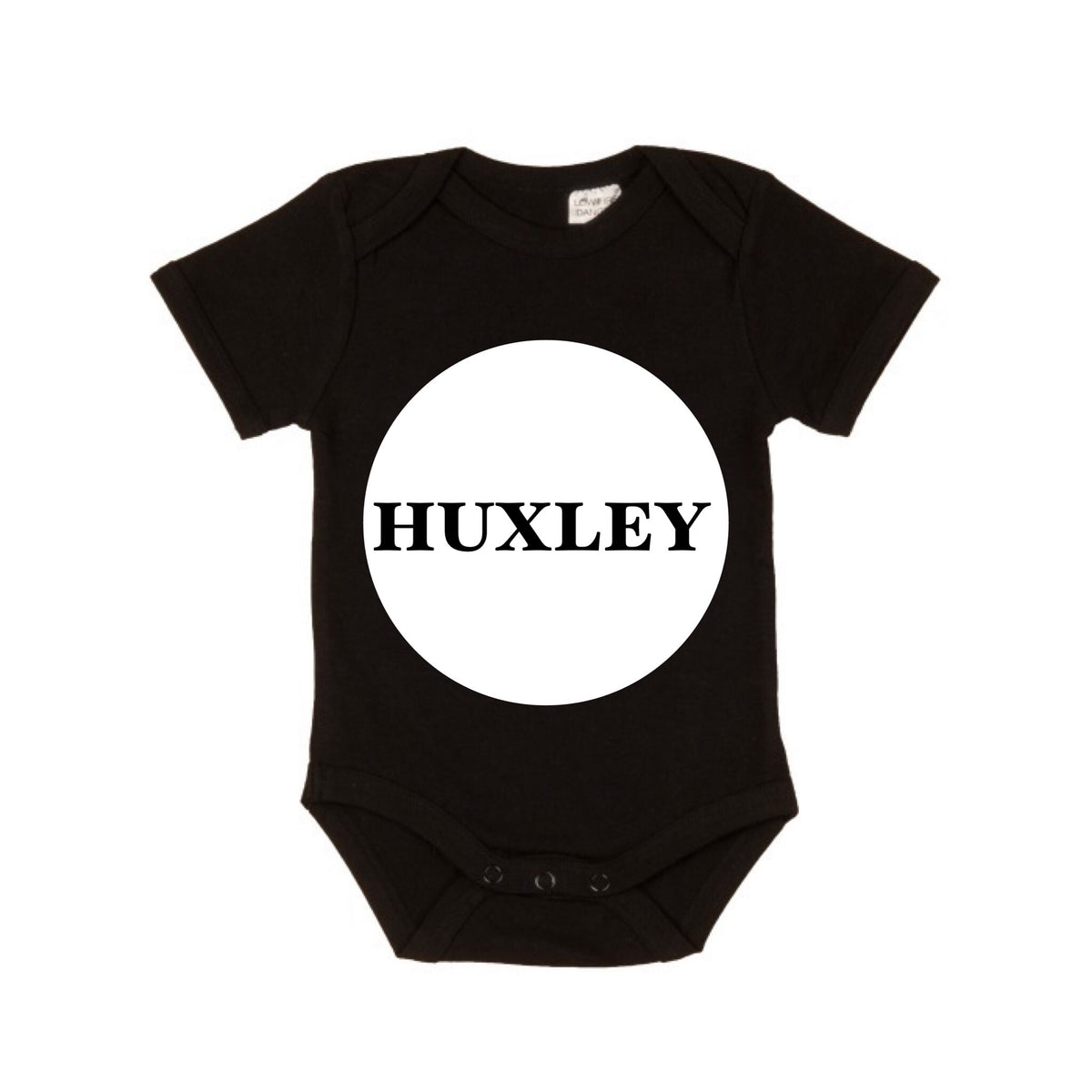 MLW By Design - Personalised Circle Name Short Sleeve Bodysuit | Various Colours