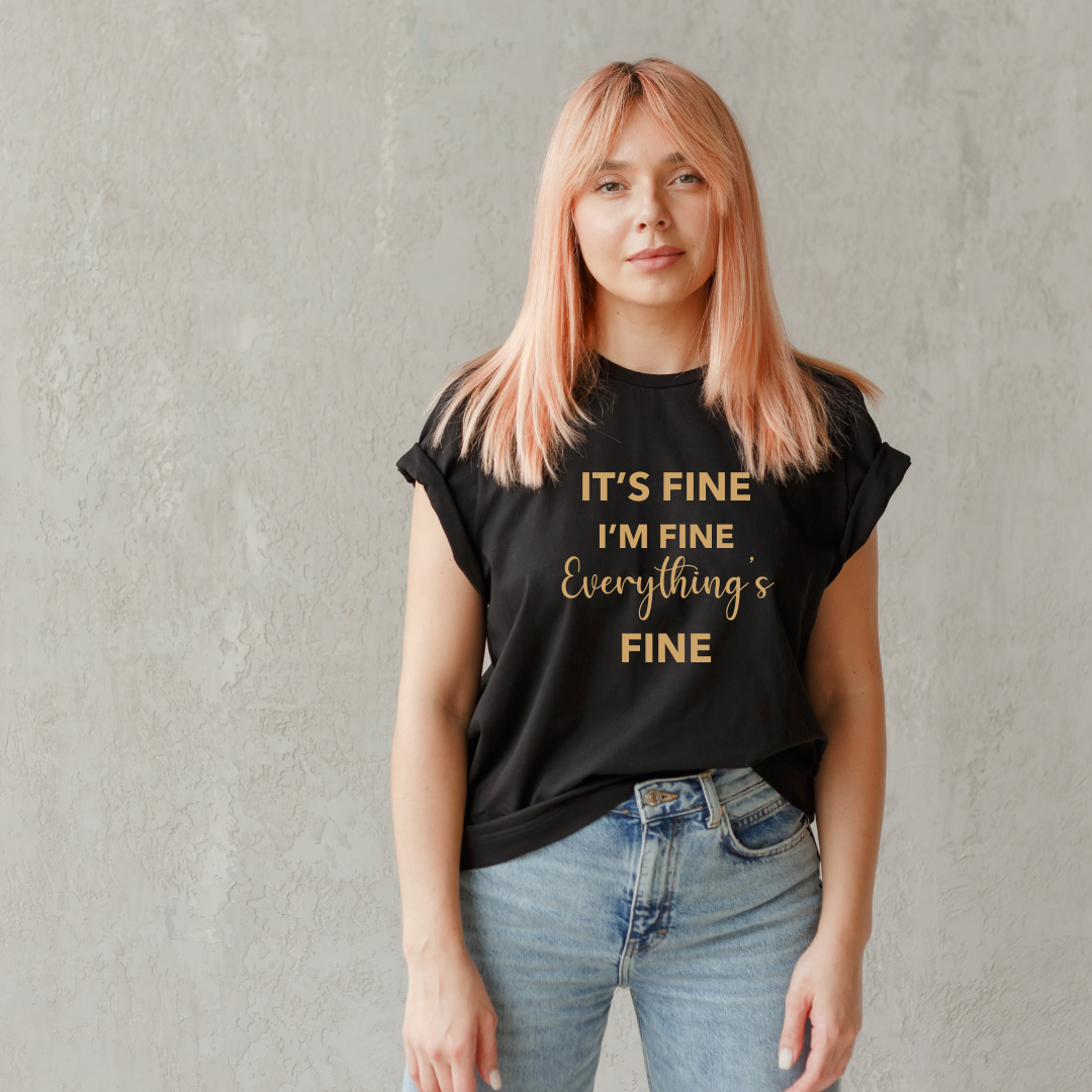 MLW By Design - “FINE” Womens Tee | Black