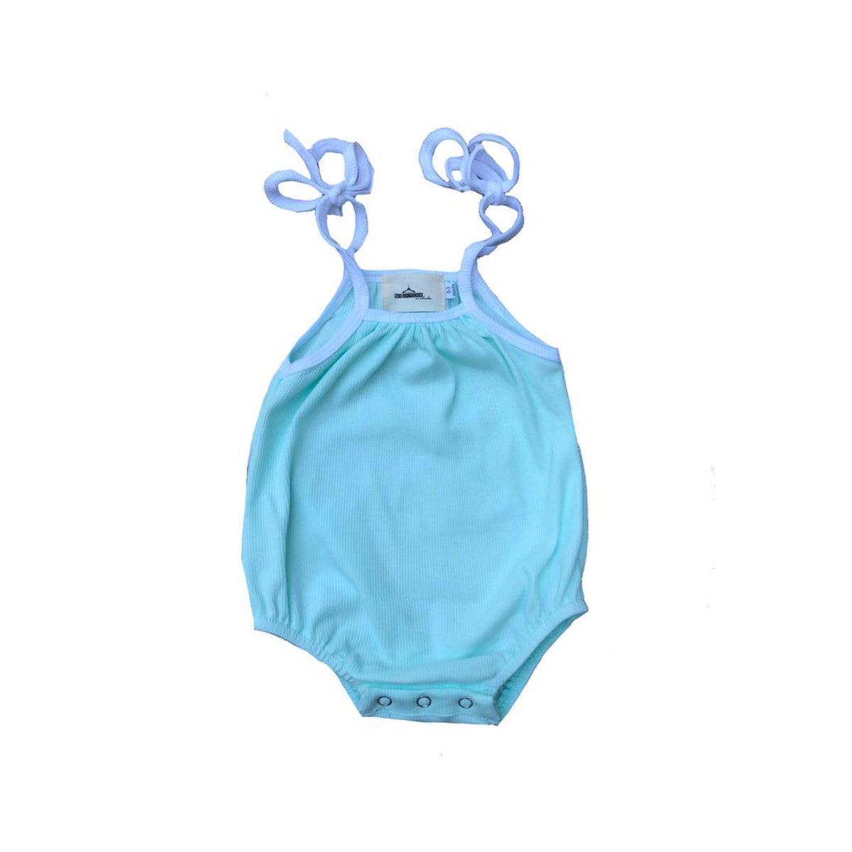 MLW By Design - Candy Ribbed Romper | Aqua