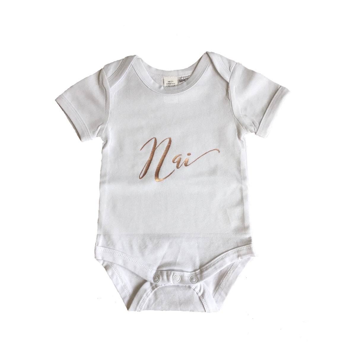MLW by Design - Rose Gold Name Bodysuit