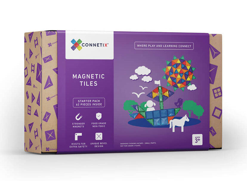 Connetix Tiles - 62 Piece Starter Pack