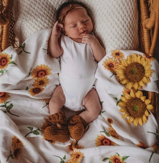 Snuggle Hunny Kids - Sunflower Organic Muslin Wrap