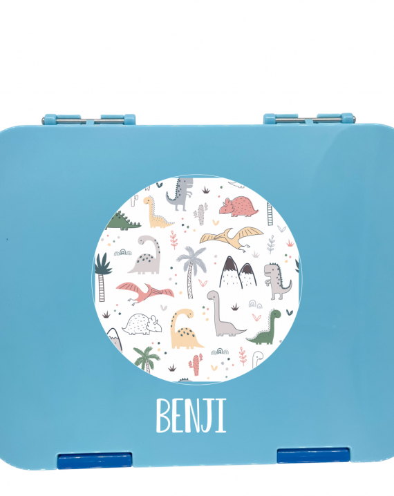 Timber Tinkers - Personalised Bento Box – Dinos | Pink or Blue