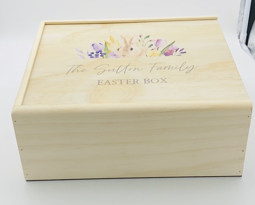 Timber Tinkers - Keepsake Boxes – Easter Bunny Floral
