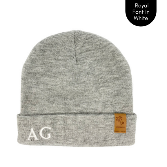 Cubs & Co - PERSONALISED SIGNATURE GREY BEANIE