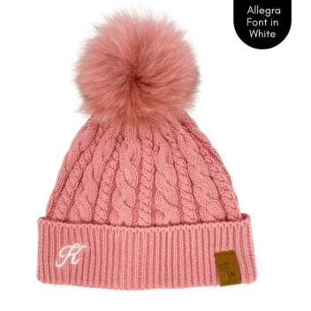 Cubs & Co - PERSONALISED CLASSIC KNIT PINK BEANIE
