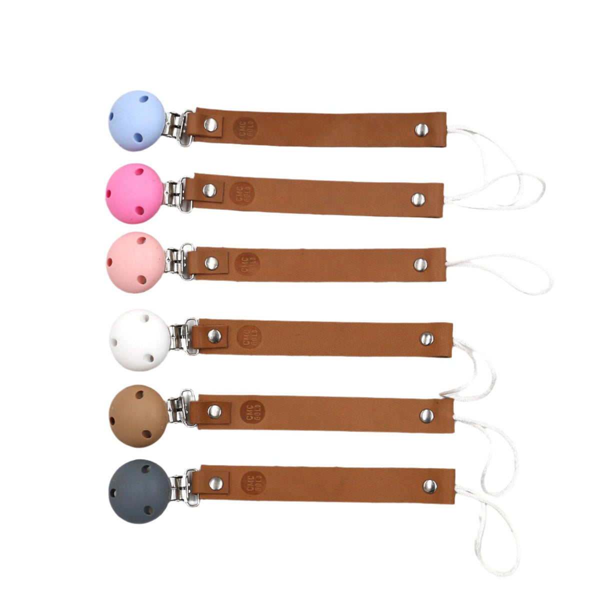 CMC GOLD - Leather Dummy Clips (plain)