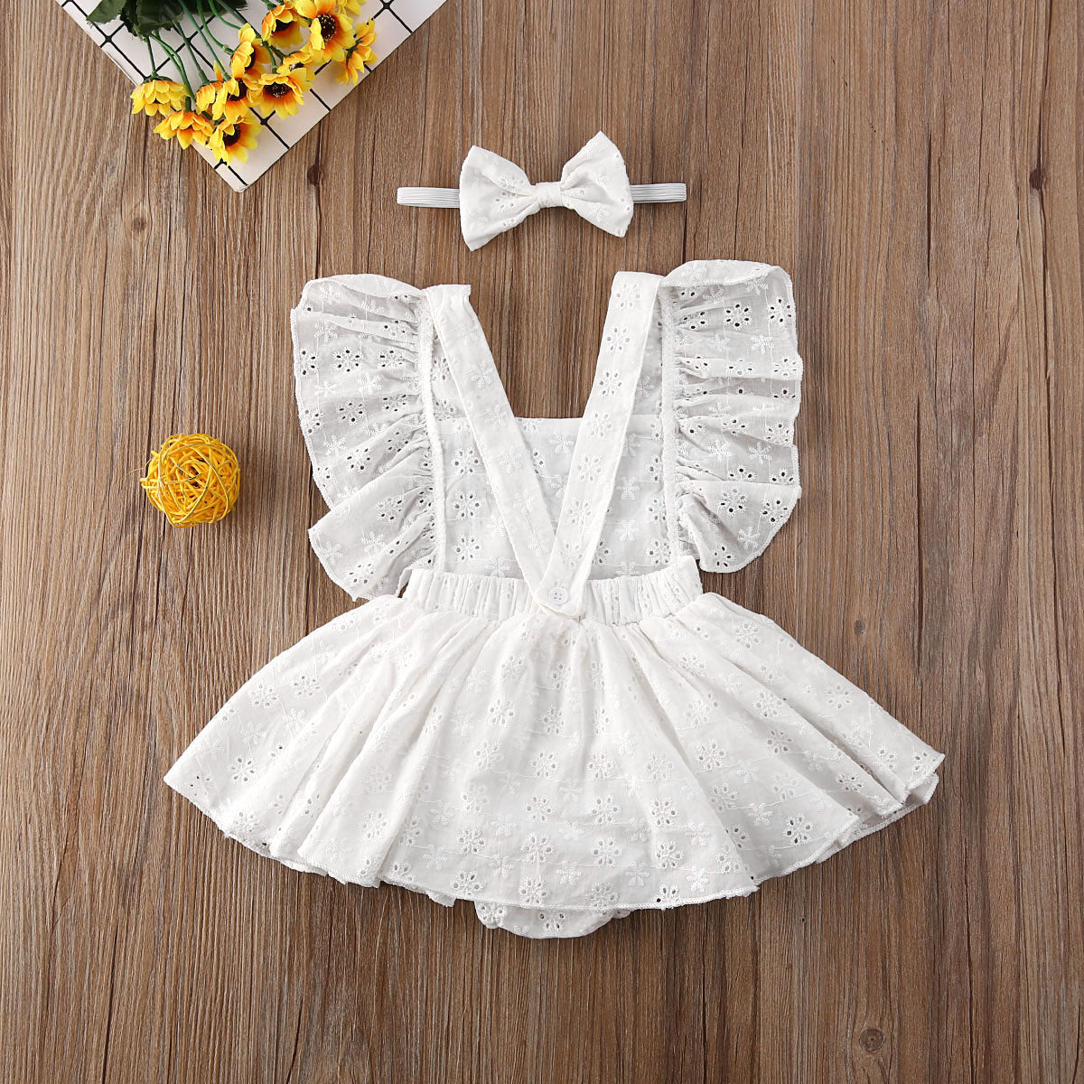 Elodie Romper & Matching Headband