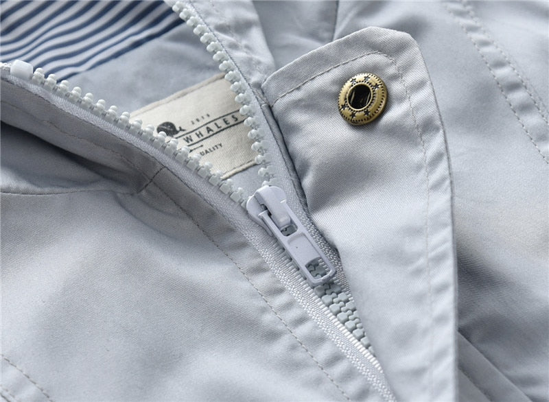 Sports Fan Windbreaker Jacket | Grey Blue
