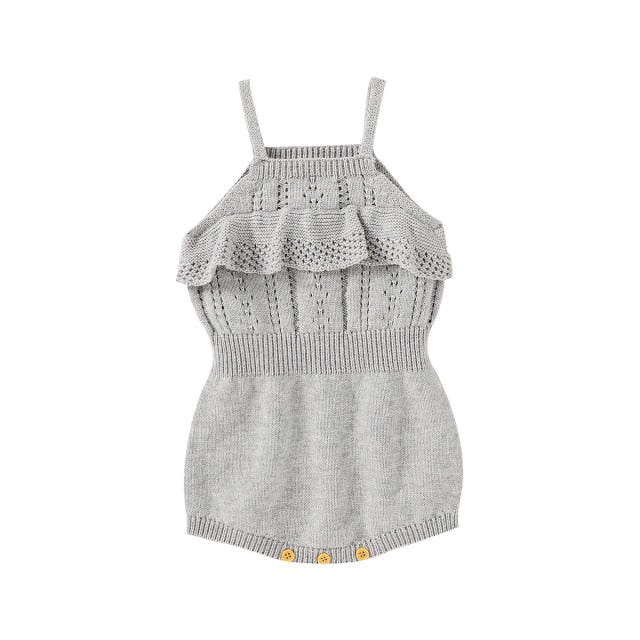 Knitted Zali Romper | Grey