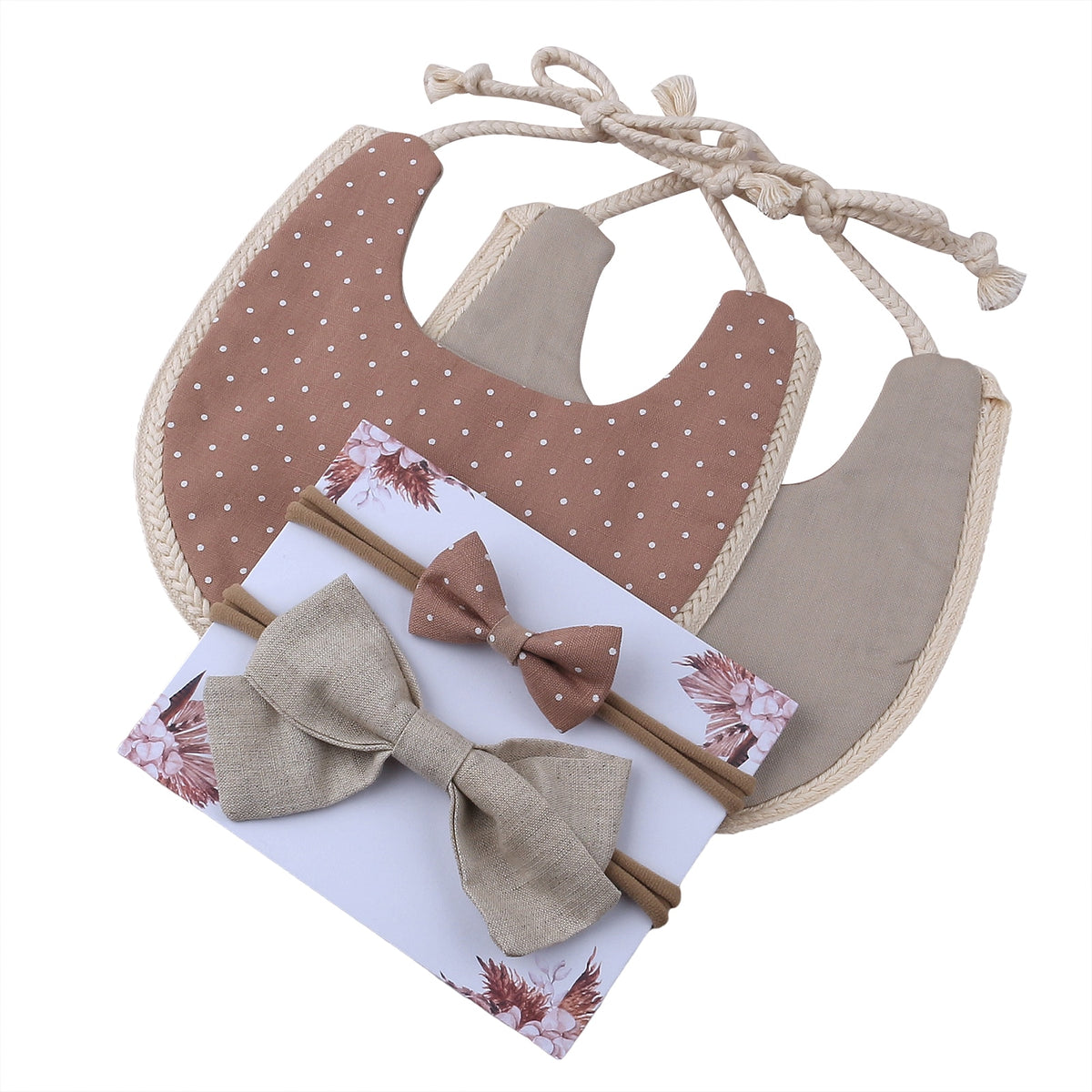 Bib & Headband Set | Browns