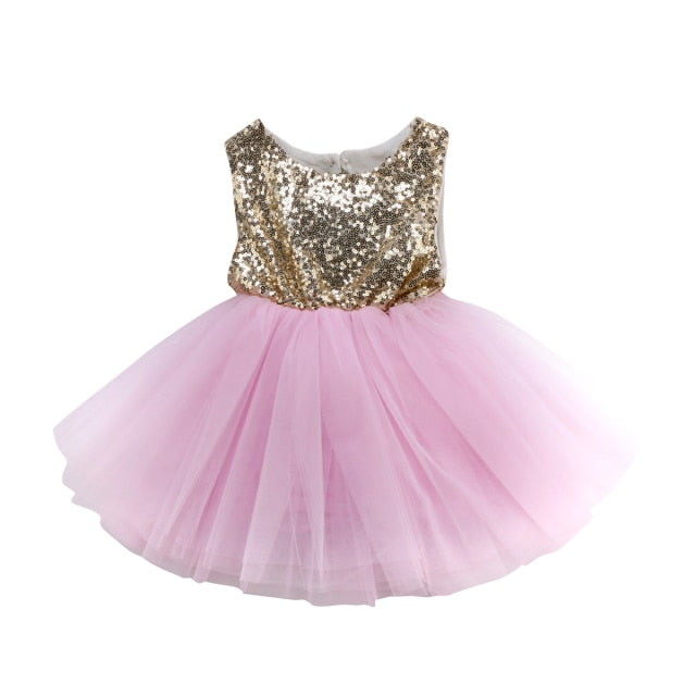 Sequin Princess Dress | Pink