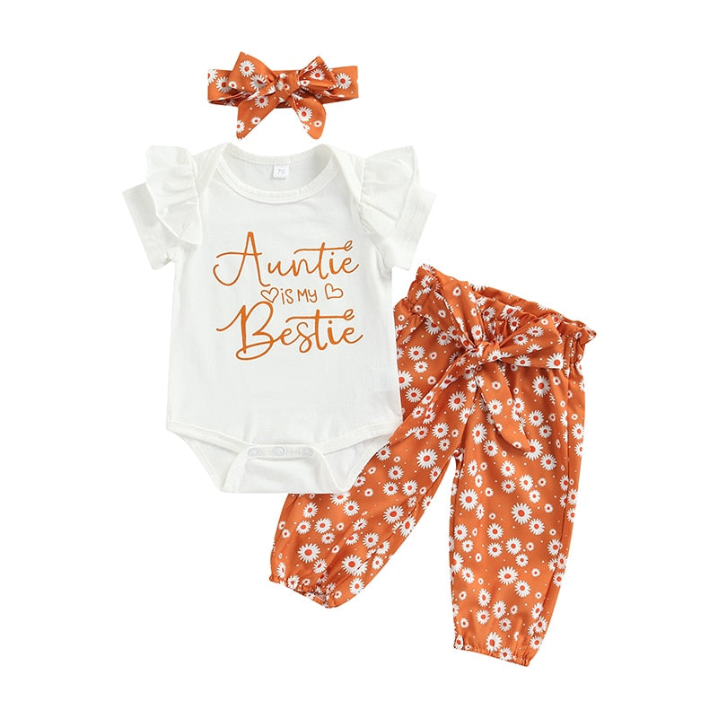 Auntie's Sunflower Pants Set