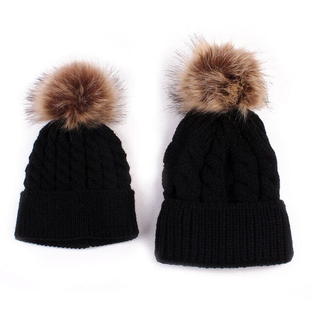 Ski Bunny Matching Beanies | Black