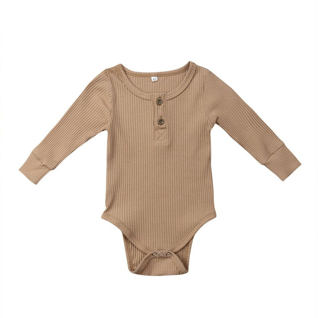 Ribbed Button Bodysuits | 4 Colours