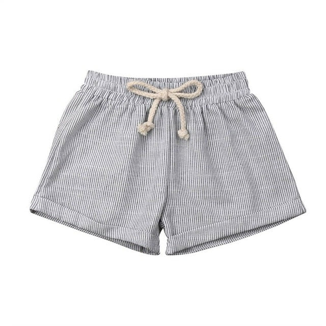 Basic Cotton Shorts | Stripes