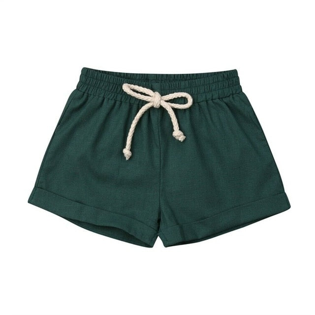 Basic Cotton Shorts | Green